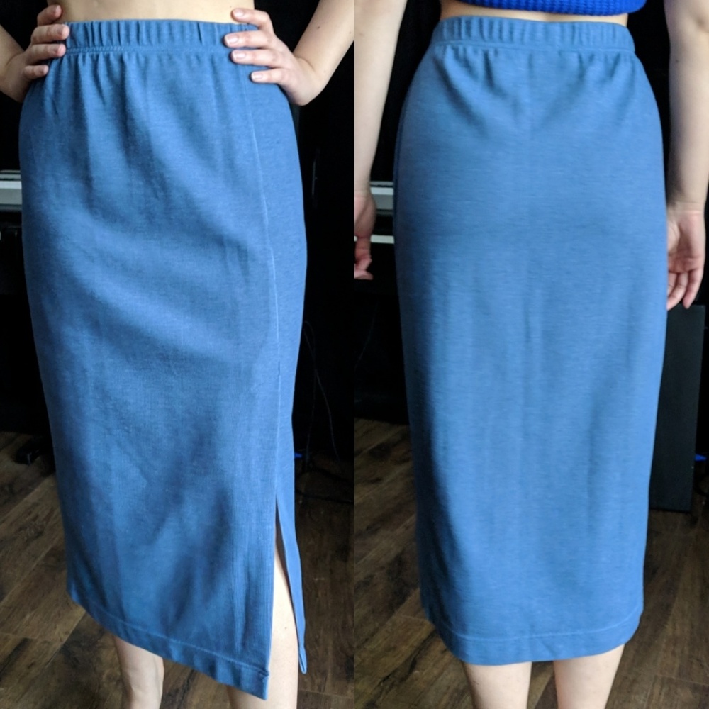 Vintage 90s Romantic Express Tricot Knit Skirt